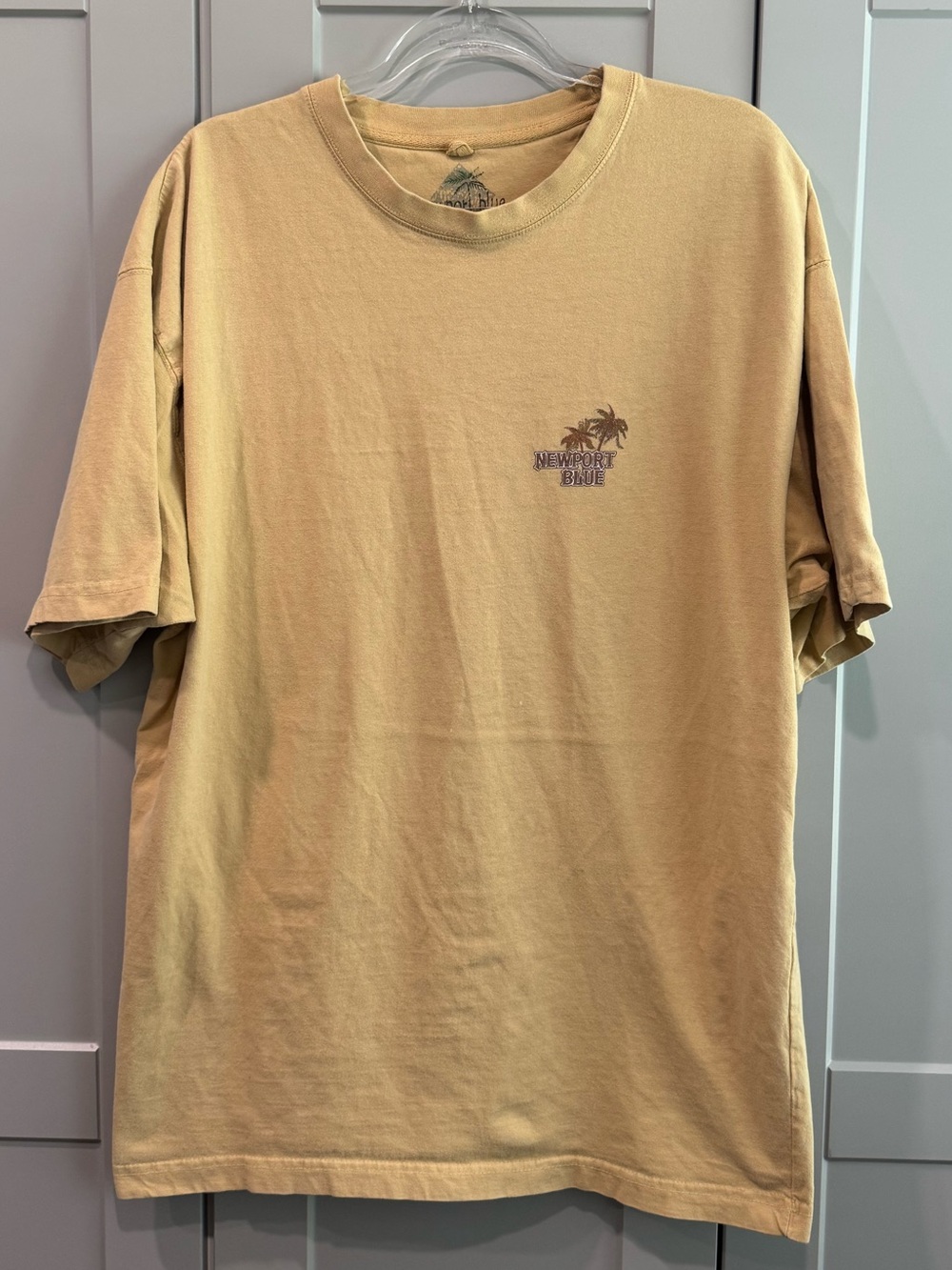 Newport Short-Sleeve Palm Logo Tee - Tan